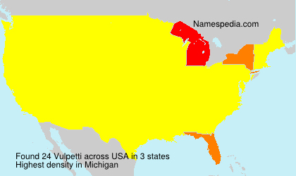 Surname Vulpetti in USA Surname Vulpetti in USA