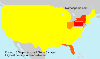 Surname Vulpio in USA Surname Vulpio in USA