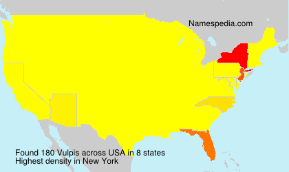 Surname Vulpis in USA Surname Vulpis in USA