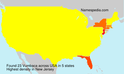 Surname Vumbaca in USA Surname Vumbaca in USA