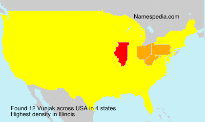 Surname Vunjak in USA Surname Vunjak in USA