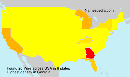 Surname Vure in USA Surname Vure in USA
