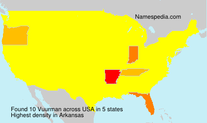 Surname Vuurman in USA Surname Vuurman in USA