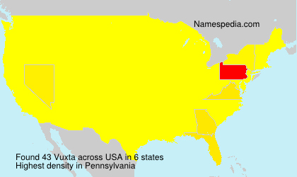 Surname Vuxta in USA Surname Vuxta in USA