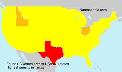 Surname Vyasam in USA Surname Vyasam in USA