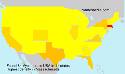 Surname Vyce in USA Surname Vyce in USA