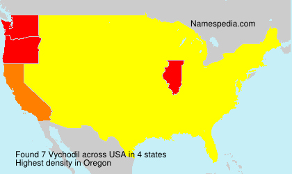 Surname Vychodil in USA Surname Vychodil in USA