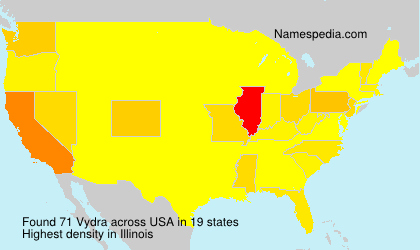 Surname Vydra in USA Surname Vydra in USA