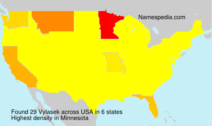 Surname Vylasek in USA Surname Vylasek in USA