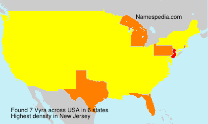 Surname Vyra in USA Surname Vyra in USA