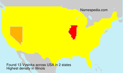 Surname Vysinka in USA Surname Vysinka in USA