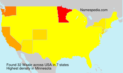 Surname Waale in USA Surname Waale in USA