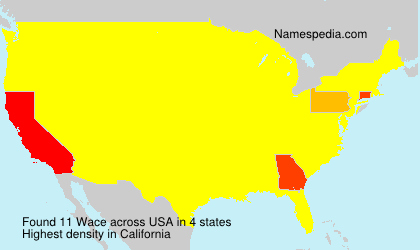 Surname Wace in USA Surname Wace in USA