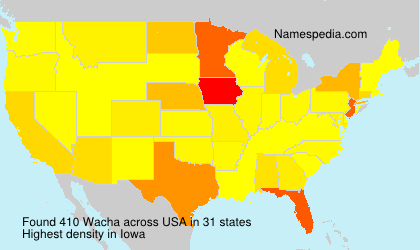 Surname Wacha in USA Surname Wacha in USA