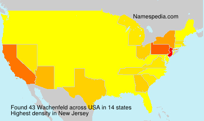 Surname Wachenfeld in USA Surname Wachenfeld in USA