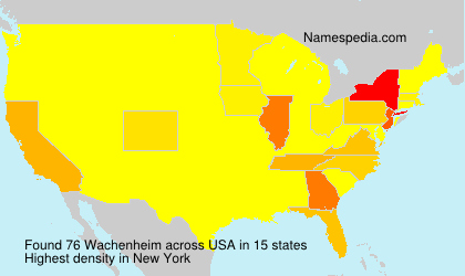 Surname Wachenheim in USA Surname Wachenheim in USA