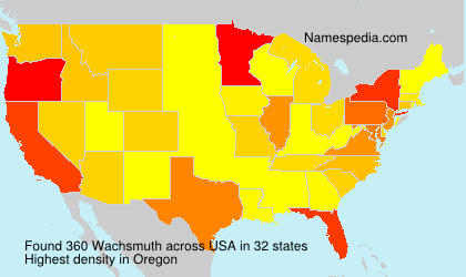 Surname Wachsmuth in USA Surname Wachsmuth in USA