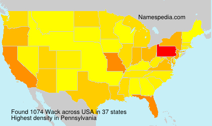 Surname Wack in USA Surname Wack in USA