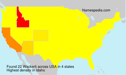 Surname Wackerli in USA Surname Wackerli in USA