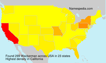 Surname Wackerman in USA Surname Wackerman in USA