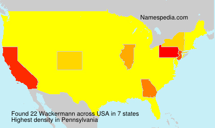 Surname Wackermann in USA Surname Wackermann in USA