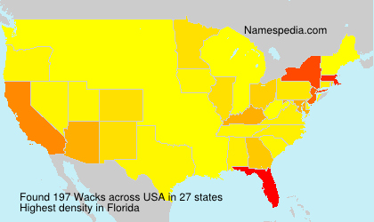 Surname Wacks in USA Surname Wacks in USA