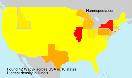 Surname Wacyk in USA Surname Wacyk in USA