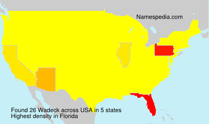 Surname Wadeck in USA Surname Wadeck in USA