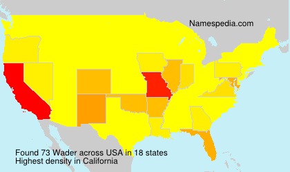 Surname Wader in USA Surname Wader in USA