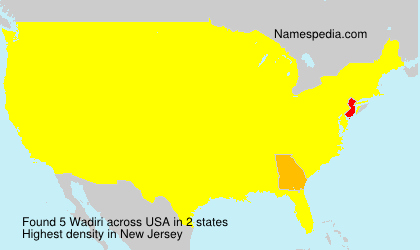 Surname Wadiri in USA Surname Wadiri in USA