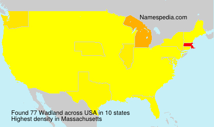 Surname Wadland in USA Surname Wadland in USA