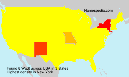 Surname Wadt in USA Surname Wadt in USA
