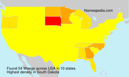 Surname Waege in USA Surname Waege in USA
