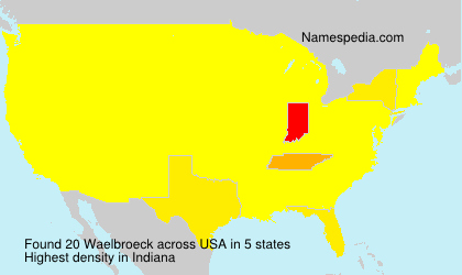 Surname Waelbroeck in USA Surname Waelbroeck in USA
