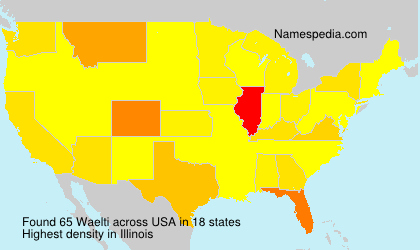 Surname Waelti in USA Surname Waelti in USA