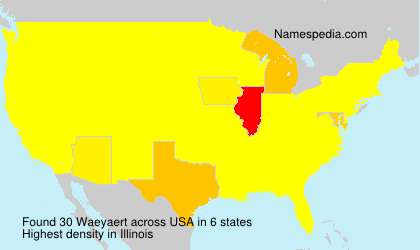 Surname Waeyaert in USA Surname Waeyaert in USA