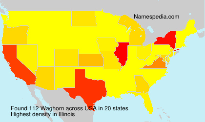 Surname Waghorn in USA Surname Waghorn in USA