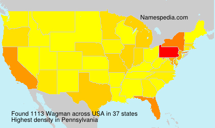 Surname Wagman in USA