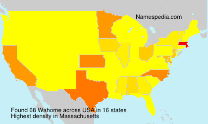 Surname Wahome in USA Surname Wahome in USA