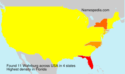 Surname Wahrburg in USA Surname Wahrburg in USA