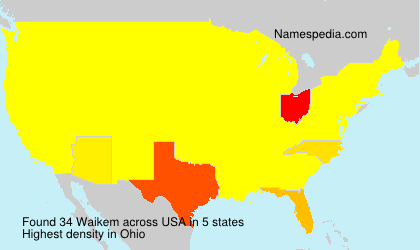 Surname Waikem in USA Surname Waikem in USA