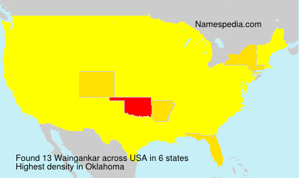 Surname Waingankar in USA Surname Waingankar in USA
