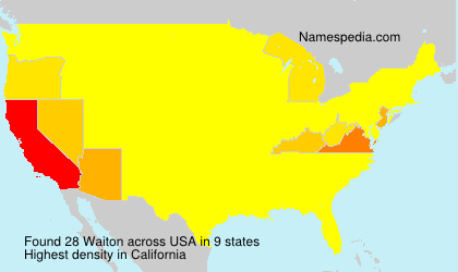 Surname Waiton in USA Surname Waiton in USA