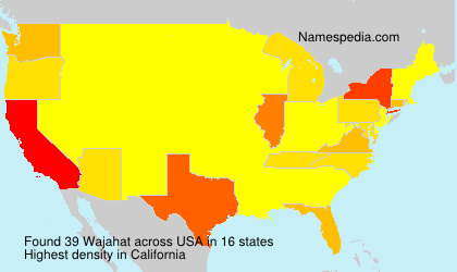 Surname Wajahat in USA Surname Wajahat in USA