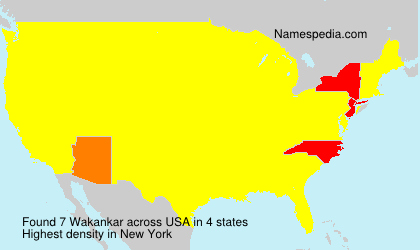 Surname Wakankar in USA Surname Wakankar in USA