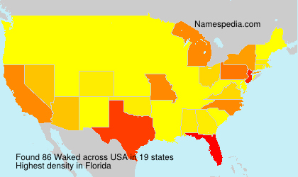 Surname Waked in USA Surname Waked in USA