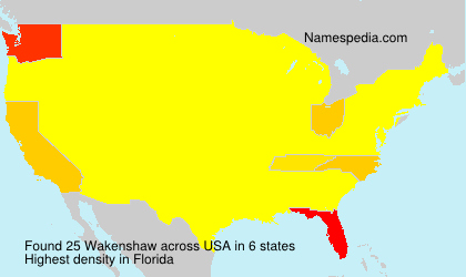 Surname Wakenshaw in USA Surname Wakenshaw in USA