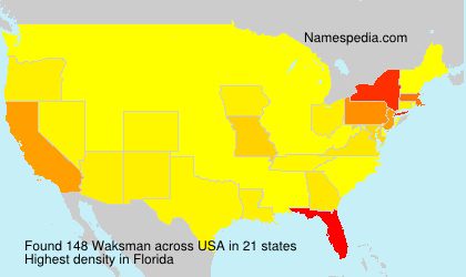 Surname Waksman in USA Surname Waksman in USA