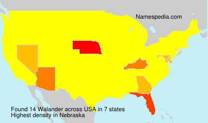 Surname Walander in USA Surname Walander in USA