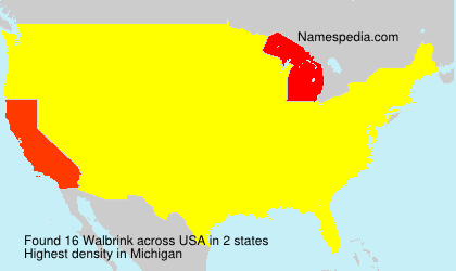 Surname Walbrink in USA Surname Walbrink in USA